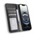 iPhone 17e / 16e Magnetic Buckle Retro Texture Leather Phone Case - Black