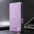 iPhone 17e / 16e Magnetic Clasp Leather Phone Case - Purple