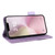 iPhone 17e / 16e Magnetic Clasp Leather Phone Case - Purple