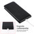 iPhone 17e / 16e Magnetic Vertical Flip Leather Phone Case - Black