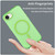 iPhone 17e / 16e MagSafe Frosted Translucent TPU + PC Full Coverage Phone Case - Green
