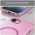 iPhone 17e / 16e MagSafe Frosted Translucent TPU + PC Full Coverage Phone Case - Pink