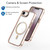 iPhone 17e / 16e MagSafe Magnetic Clear Phone Case - White