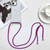 iPhone 17e / 16e MagSafe Magnetic PC + TPU Phone Case with Lanyard - Rose Purple