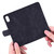 iPhone 17e / 16e Mandala Embossed Dual-Fold Calf Leather Phone Case - Black