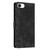iPhone 17e / 16e Mandala Embossed Retro Frosted Leather Phone Case - Black