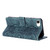 iPhone 17e / 16e Mandala Embossed Retro Frosted Leather Phone Case - Blue
