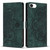 iPhone 17e / 16e Mandala Embossed Retro Frosted Leather Phone Case - Green