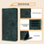 iPhone 17e / 16e Mandala Embossed Retro Frosted Leather Phone Case - Green