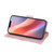 iPhone 17e / 16e Marble Bronzing Stitching Leather Phone Case - Rose Gold