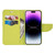 iPhone 17e / 16e Mercury Contrast Color Splicing Leather Phone Case - Dark Blue
