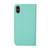 iPhone 17e / 16e Mercury Contrast Color Splicing Leather Phone Case - Mint Color
