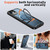 iPhone 17e / 16e Metal 360 Degree Rotation Holder MagSafe Phone Case - Navy Blue