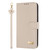 iPhone 17e / 16e Metal Bow Leather Phone Case with Hand Strap - Apricot