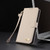 iPhone 17e / 16e Metal Bow Leather Phone Case with Hand Strap - Apricot