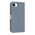 iPhone 17e / 16e Metal Bow Leather Phone Case with Hand Strap - Light Blue