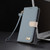 iPhone 17e / 16e Metal Bow Leather Phone Case with Hand Strap - Light Blue