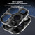 iPhone 17e / 16e Metal Mens Acrylic PC Thin Circle MagSafe Phone Case - Black