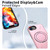 iPhone 17e / 16e Metal Rotation Holder MagSafe TPU Hybrid PC Phone Case - Pink