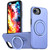 iPhone 17e / 16e Metal Rotation Holder MagSafe TPU Hybrid PC Phone Case - Purple