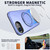iPhone 17e / 16e Metal Rotation Holder MagSafe TPU Hybrid PC Phone Case - Purple