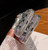 iPhone 17e / 16e Mirror Handmade Bling Rhinestone PC Phone Case - Silver Gray Square