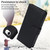 iPhone 17e / 16e Multi-Card Wallet RFID Leather Phone Case - Black