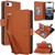 iPhone 17e / 16e Multi-Card Wallet RFID Leather Phone Case - Brown