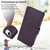 iPhone 17e / 16e Multi-Card Wallet RFID Leather Phone Case - Dark Purple