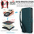 iPhone 17e / 16e Multi-Card Wallet RFID Leather Phone Case - Green