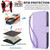 iPhone 17e / 16e Multi-Card Wallet RFID Leather Phone Case - Light Purple