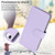 iPhone 17e / 16e Multi-Card Wallet RFID Leather Phone Case - Light Purple