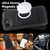 iPhone 17e / 16e Multi-function Holder MagSafe PU Phone Case - Black