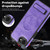 iPhone 17e / 16e Multi-function Holder MagSafe PU Phone Case - Light Purple