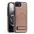 iPhone 17e / 16e Multi-function Holder MagSafe PU Phone Case - Rose Gold