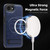 iPhone 17e / 16e Multi-function Holder MagSafe PU Phone Case - Royal Blue