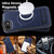 iPhone 17e / 16e Multi-function Holder MagSafe PU Phone Case - Royal Blue