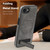 iPhone 17e / 16e Multi-function Holder MagSafe PU Phone Case - Titanium Gray