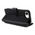 iPhone 17e / 16e Multifunctional 6-Card Slots Leather Phone Case with Wrist Strap - Black