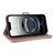 iPhone 17e / 16e Multifunctional 6-Card Slots Leather Phone Case with Wrist Strap - Pink