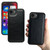 iPhone 17e / 16e Multifunctional 7-Cards Wallet Leather Phone Case - Black