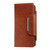 iPhone 17e / 16e Multifunctional 7-Cards Wallet Leather Phone Case - Brown