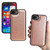 iPhone 17e / 16e Multifunctional 7-Cards Wallet Leather Phone Case - Rose Gold