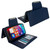 iPhone 17e / 16e Multifunctional 7-Cards Wallet Leather Phone Case - Royal Blue