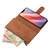 iPhone 17e / 16e Multifunctional Multi-Card Wallet Phone Leather Case - Brown