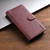 iPhone 17e / 16e N.BEKUS CSJ-P1 Solid Color Leather Phone Case - Wine Red