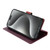 iPhone 17e / 16e N.BEKUS CSJ-P1 Solid Color Leather Phone Case - Wine Red
