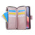 iPhone 17e / 16e Nine-card Slots Zipper Wallet Bag Leather Phone Case - Rose Gold