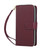 iPhone 17e / 16e Nine-card Slots Zipper Wallet Bag Leather Phone Case - Wine Red