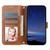 iPhone 17e / 16e Oil Skin Zipper Wallet Leather Phone Case - Brown
